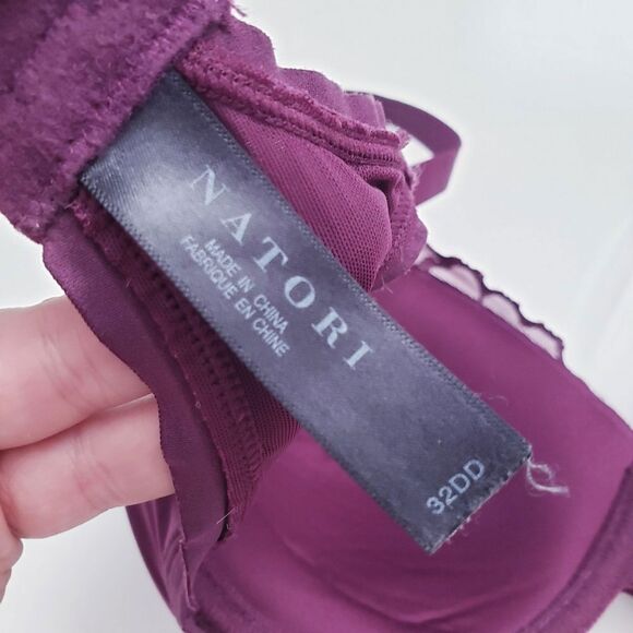 Natori Burgundy Hidden Glamour Bra 32DD - Picture 4 of 4